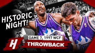 John Stockton & Karl Malone EPIC Game 6 Highlights vs Rockets 1997 WCF - CLUTCH Stockton!