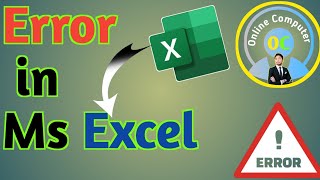 ⚠️ Fix Common Excel Errors – #VALUE, #NULL, #NAME, ####, #REF, #DIV/0! 📊