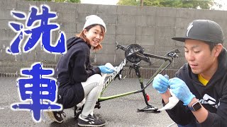 ロードバイクの洗車、こんな感じでやってます【一般人の洗車動画】