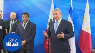 Philippines' President Duterte meets with PM Netanyahu in Israel