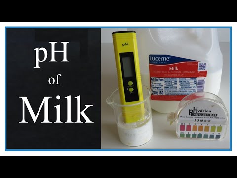 How does pH affect milk?