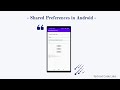 Shared Preferences in Android | Android Shared Preference Example