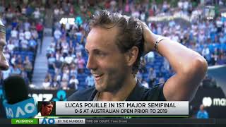 Tennis Channel Live: Lucas Pouille Makes First Grand Slam Semifinal at 2019 Australian Open