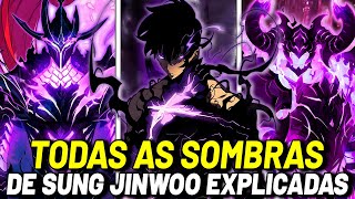 TODAS AS SOMBRAS DE SUNG JIN WOO EXPLICADAS (Solo Leveling) (Beru, Bellion, Igris...)