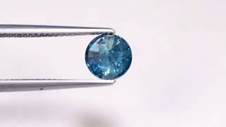 1.55cts 7.0mm Mesmerizing Blue Natural Loose Diamond TR TJJ 01