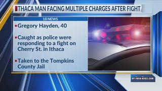 Ithaca man arrested on multiple felony charges