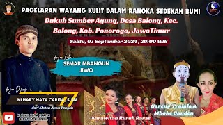 LIVE Ki Hary Nata Carita, S.Sn. Lakon Semar Mbangun Jiwo. Dk Sumber Agung, Balong, Ponorogo, Jatim.