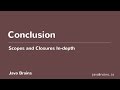 Scopes and Closures In-depth 23 - Conclusion