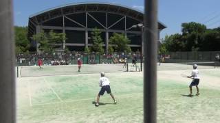 2017 東海高等学校総合体育大会ソフトテニス　男子団体戦　１回戦７－３　県岐阜商業（中島・木戸）　対　津商業（関戸・片平）