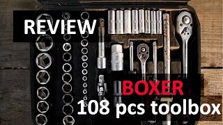 108 pcs socket set tool box Boxer review