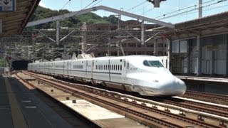 N700系 さくら 新下関駅通過 Shinkansen passed 2011.8.27