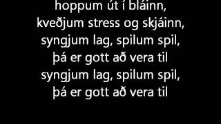 Stingum af - Mugison  texti