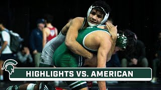American University at Michigan State | Highlights | Big Ten Wrestling | Jan. 5, 2024
