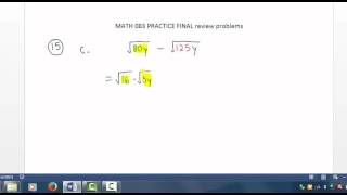 Math 083 Final Exam Review, Problem 15, part c