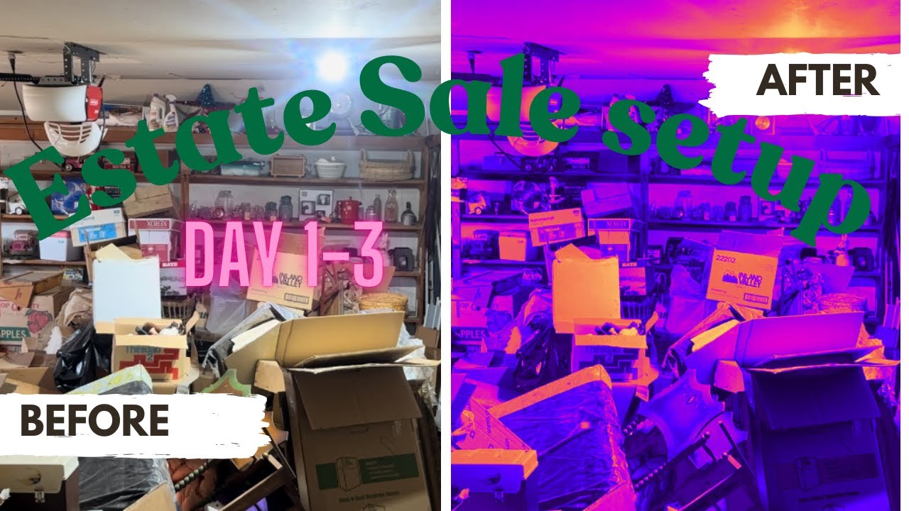 Setting Up An Estate Sale Day 1 3 Youtube