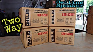Ahuja Cs 6081t Pa Ceiling Speakers Unboxing Review Music