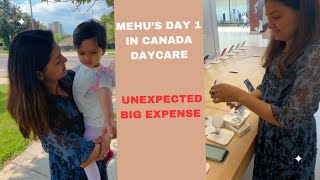 Day 1 in Canada Child Daycare | Cheapest / almost free daycare