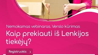 Nemokamas vebinaras: Prekyba iš Lenkijos tiekėjų