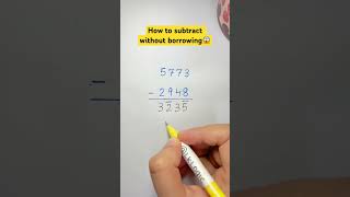 How to subtract without borrowing?😱