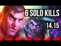 JAYCE vs DR. MUNDO (TOP) | 66% winrate, 6 solo kills, 44k DMG | VN Master | 14.15