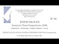 EDWIN McLEAN: Sonata for Three Harpsichords    HEATH, COOPER, ZAMPARAS, harpsichords