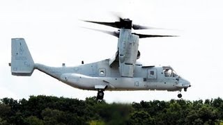 新型輸送機MV-22オスプレイに試乗