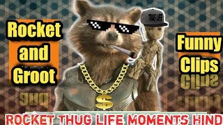 Rocket Thug Life Moments Hindi | Rocket Funny Clip | Guardians Of The Galaxy Funny Scenes | Yttrends