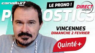 Pronostic Quinté et des courses PMU du Dimanche 2 février 2025 - En partenariat avec @GenybetTurf