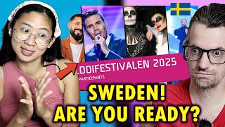 Our Reaction to Who Might Represent SWEDEN at EUROVISION 2025? (Melodifestivalen 2025)