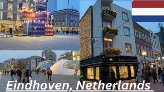 Walking tour of city center Eindhoven, Netherlands