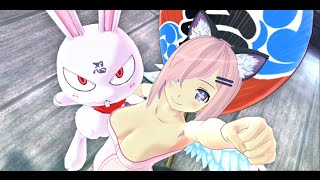 [PS4] 『閃乱カグラ ESTIVAL VERSUS ～少女達の選択～』雲雀(ひばり） VS  焔(ほむら）\u0026 飛鳥(あすか）