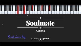 Soulmate Female Lower Key Kahitna Karaoke Piano