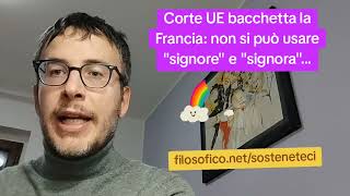 DIEGO FUSARO: Corte UE bacchetta la Francia: non si può usare \