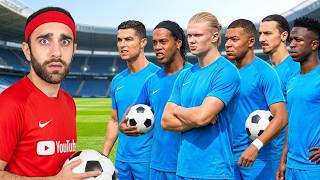 1 YouTuber vs 11 Footballers (Ronaldinho, Zlatan, Bruno, Musiala, Valverde)