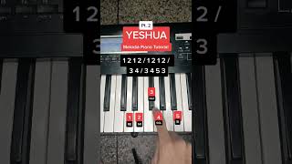 YESHUA 🙏🔥 Tutorial Piano #shorts #piano #gospel