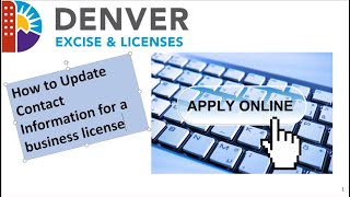 How to Update Your Contact Information with Denver Excise and Licenses