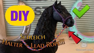 How to Make a DIY Schleich Halter + Lead Rope!!!🤩