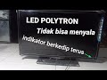 TV LED POLYTRON tidak mau start ||  lampu indikator berkedip terus || Ram R15