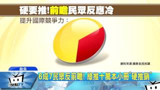 20170620中天新聞　綠猛推前瞻「劃錯重點」？！　軌道建設僅6.4%贊成