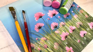 Técnica Facil de Pintura Acrílica 6 , Flores silvestres