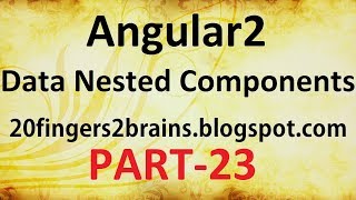 Angular2 - Passing data between nested components