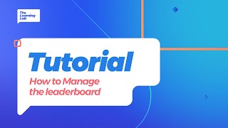 E-Learning Platform: How to Manage the Leaderboard