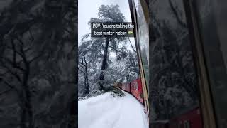 Kalka-Shimla Toy Train in Snow | Heavy Snowfall in Shimla | Best Train in India During Winter ❤️