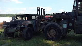 1972 TEREX MILITARY FORKLIFT WITH 10,000 POUND LOAD CAPACITY