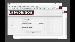 LabVIEW - Multiple shift registers