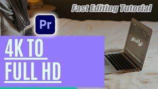 How to Downscale 4k Footage to 1080p in Adobe Premiere Pro (Set vs Scale to Frame Size) தமிழில்