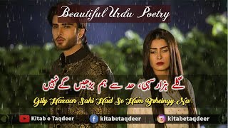 Gily Hazaar Sahi - Heart Touching | Urdu Shayari |Sad Urdu Poetry |Best Urdu Poetry |Whatsapp Status