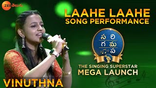 Vinuthna Full Performance | Sa Re Ga Ma Pa - The Singing Superstar | Laahe Laahe Song | Zee Telugu