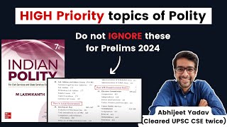 Important chapters of Polity by M. Laxmikanth for UPSC Prelims 2024
