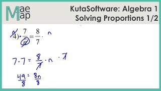 KutaSoftware: Algebra 1- Solving Proportions Part 1